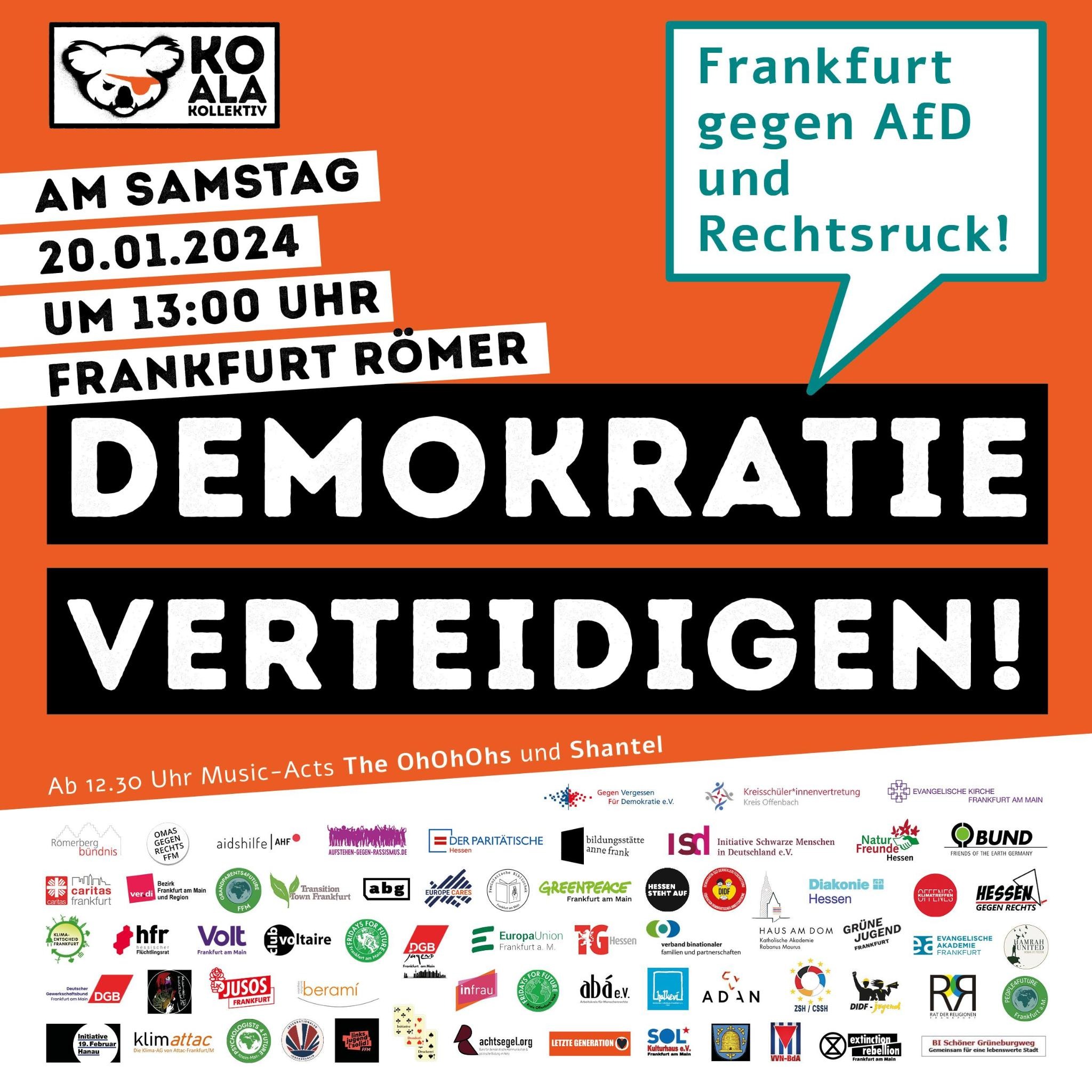 Demokratie verteidigen – Frankfurt gegen AfD und Rechtsruck!